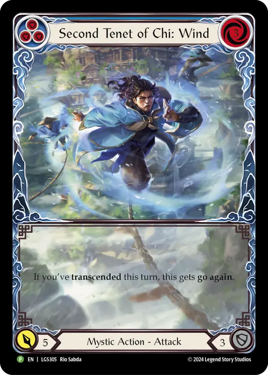 Second Tenet of Chi: Wind card image, pitch 3