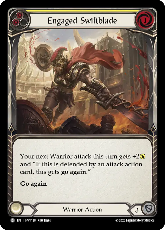 Engaged Swiftblade card image, pitch 2