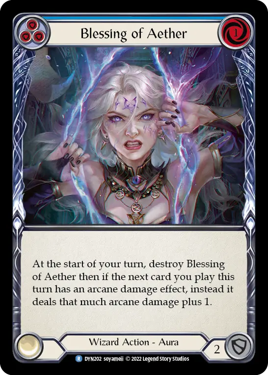 Blessing of Aether card image, pitch 3
