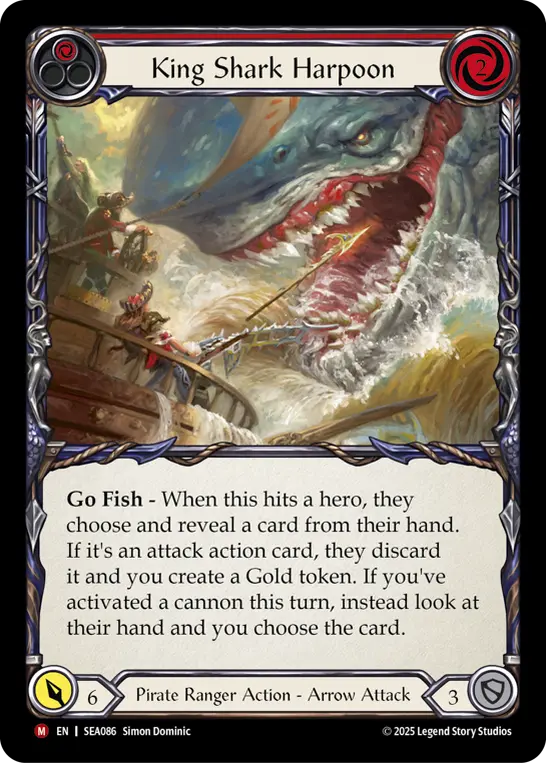 King Shark Harpoon card image, pitch 1