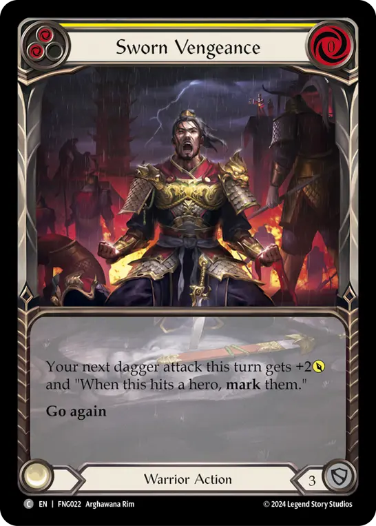 Sworn Vengeance card image, pitch 2