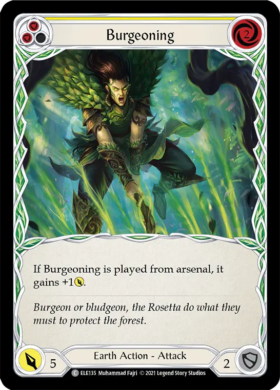 Burgeoning card image, pitch 2