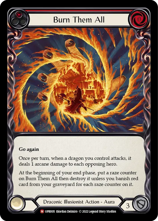 Burn Them All card image, pitch 1