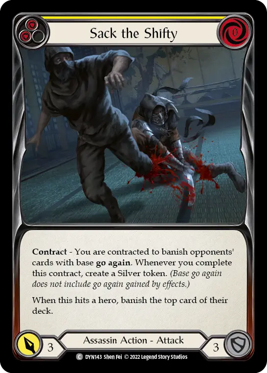 Sack the Shifty card image, pitch 2