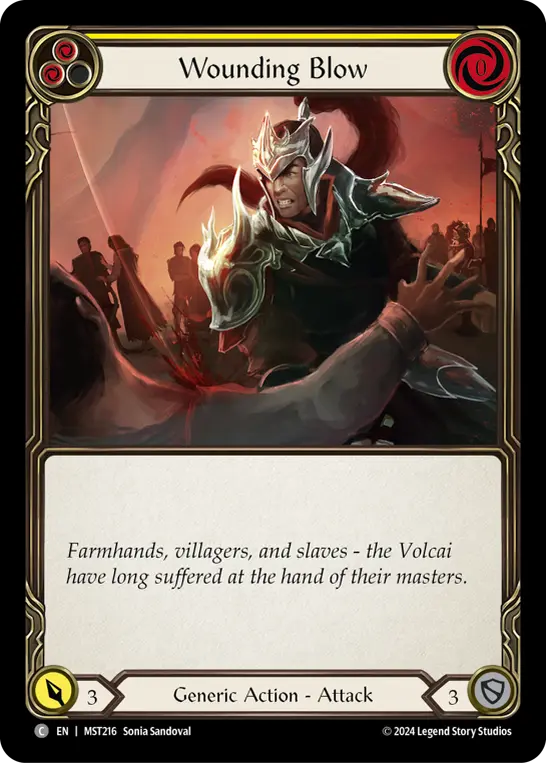Wounding Blow card image, pitch 2