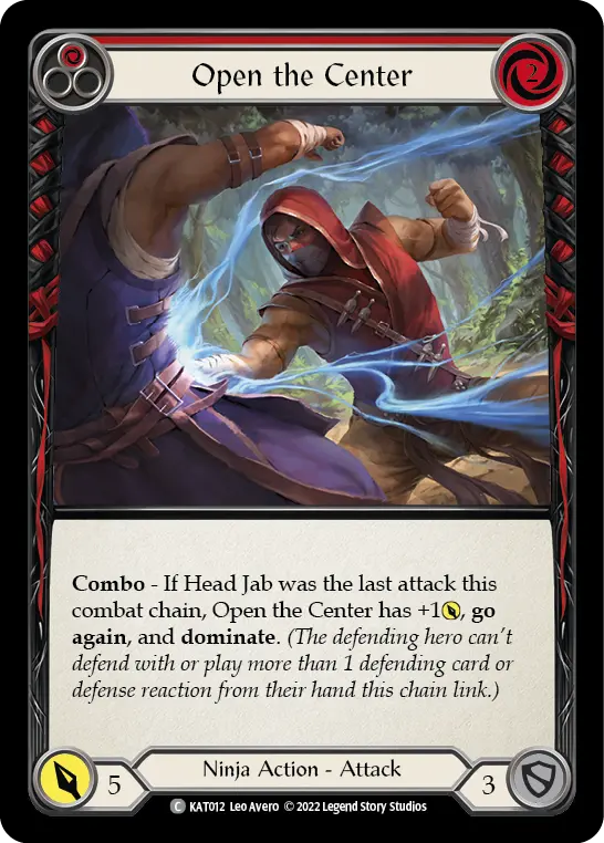Open the Center card image, pitch 1