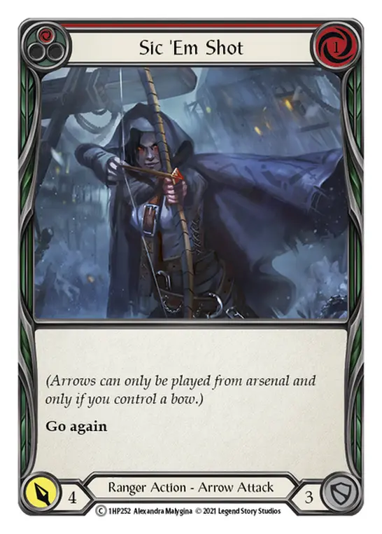 Sic 'Em Shot card image, pitch 1