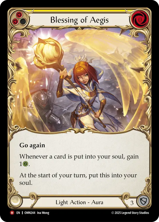 Blessing of Aegis card image, pitch 2