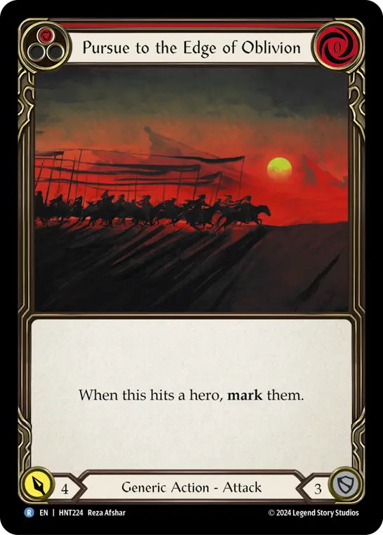 Pursue to the Edge of Oblivion card image, pitch 1