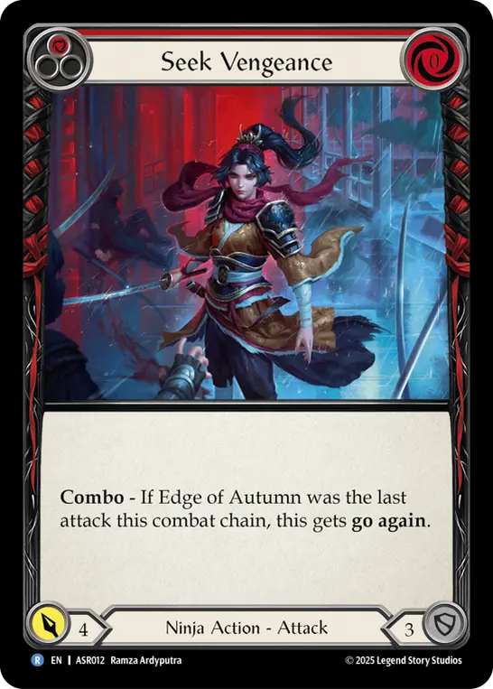 Seek Vengeance card image, pitch 1