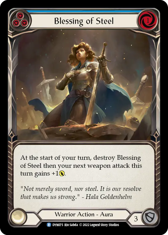 Blessing of Steel card image, pitch 3
