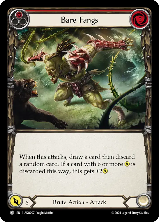 Bare Fangs card image, pitch 1