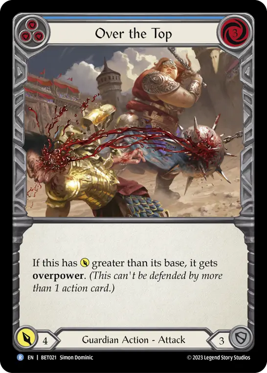 Over the Top card image, pitch 3