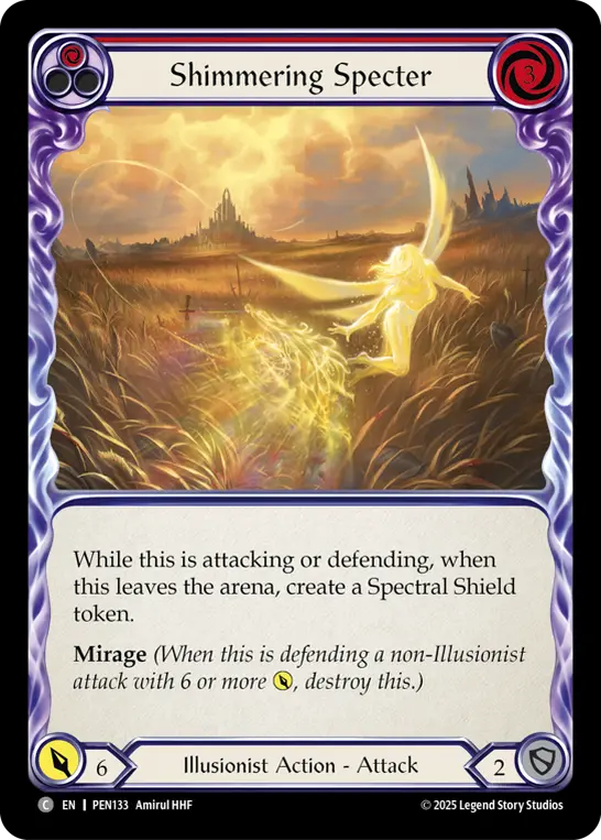 Shimmering Specter card image, pitch 1