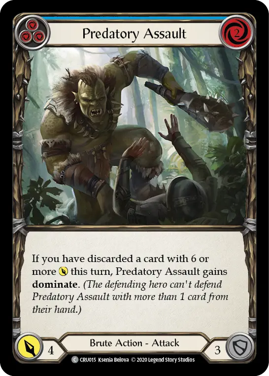 Predatory Assault card image, pitch 3
