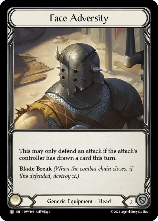Face Adversity card image