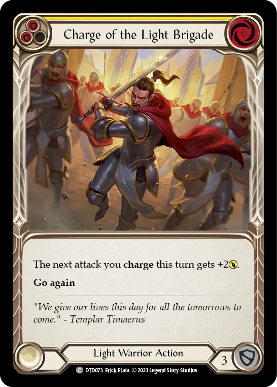 Charge of the Light Brigade card image, pitch 2