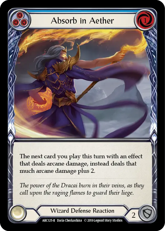 Absorb in Aether card image, pitch 3