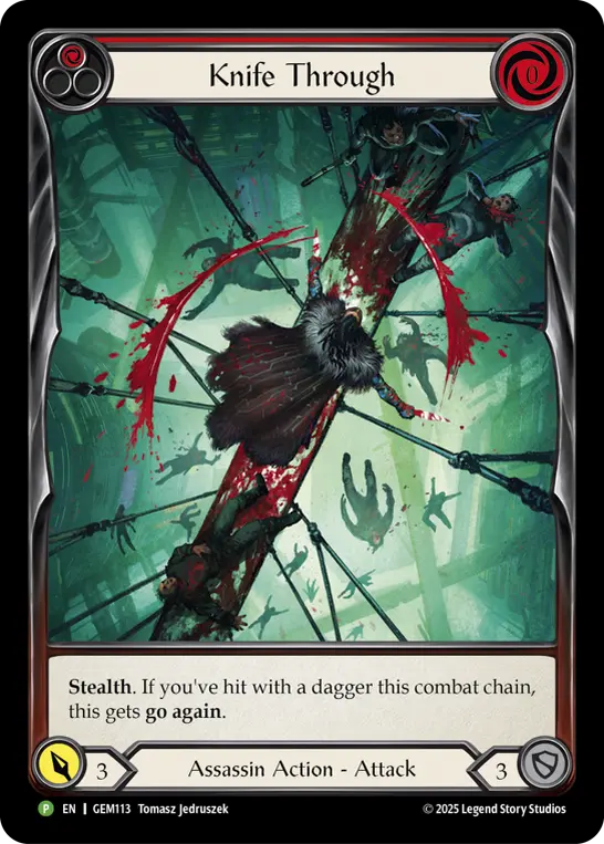 Knife Through card image, pitch 1