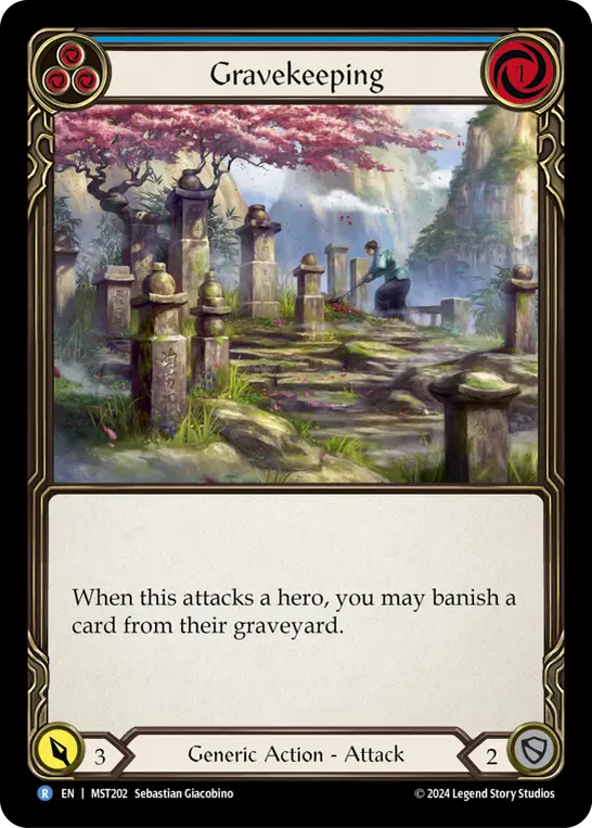 Gravekeeping card image, pitch 3