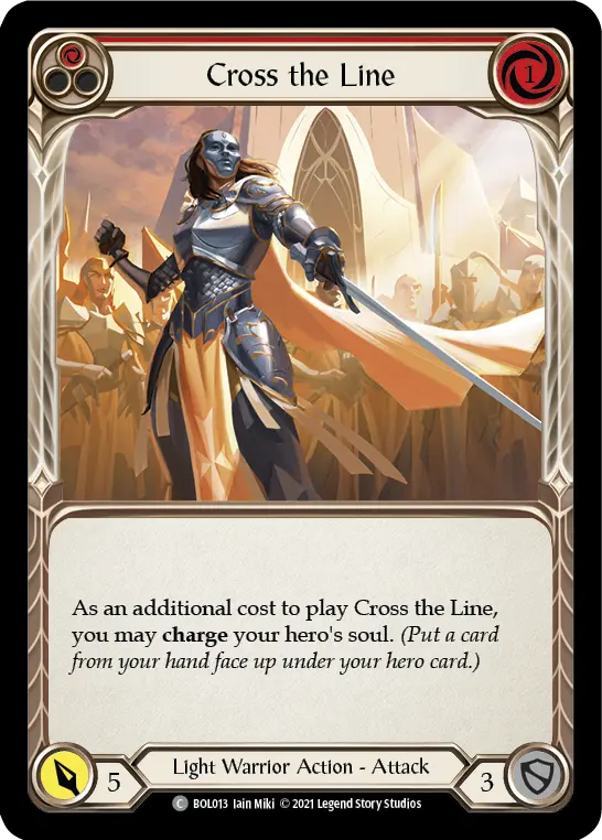 Cross the Line card image, pitch 1