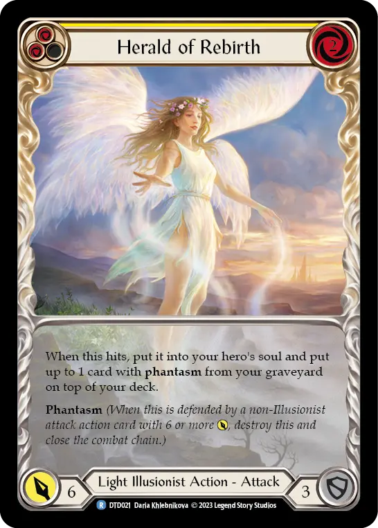 Herald of Rebirth card image, pitch 2