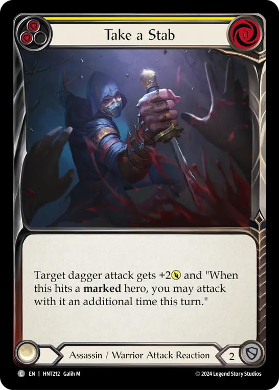 Take a Stab card image, pitch 2