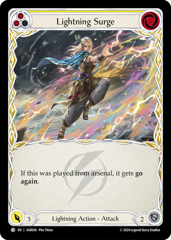 Lightning Surge card image, pitch 2