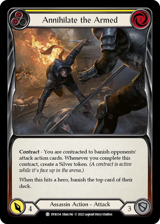 Annihilate the Armed card image, pitch 2