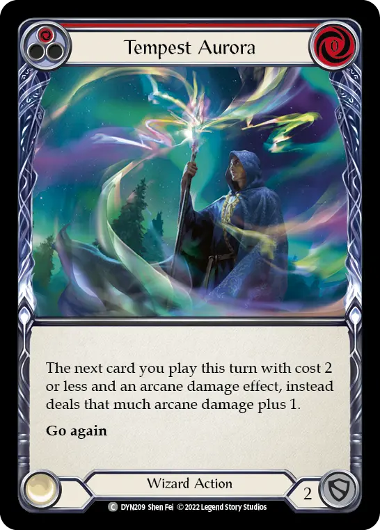 Tempest Aurora card image, pitch 1