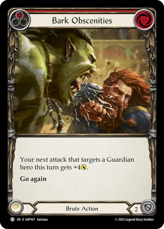 Bark Obscenities card image, pitch 1