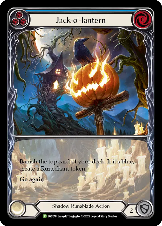 Jack-o'-lantern card image, pitch 3