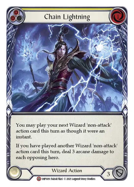 Chain Lightning card image, pitch 2