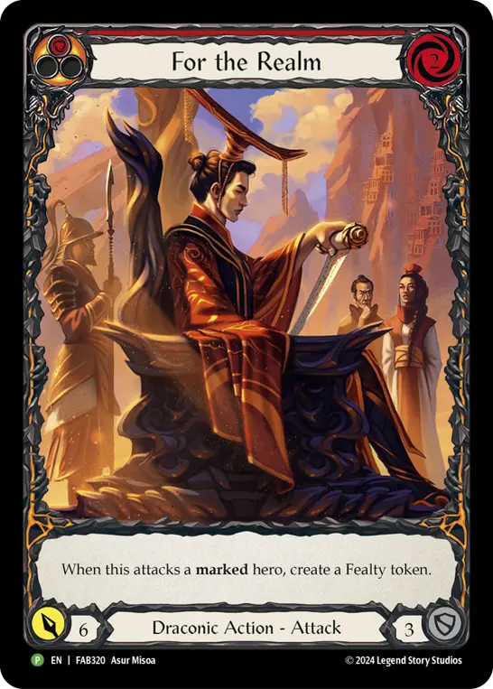 For the Realm card image, pitch 1