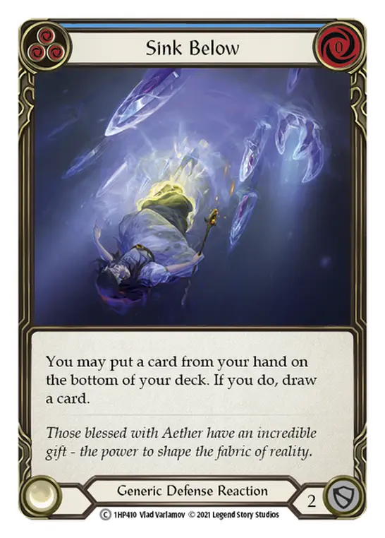 Sink Below card image, pitch 3
