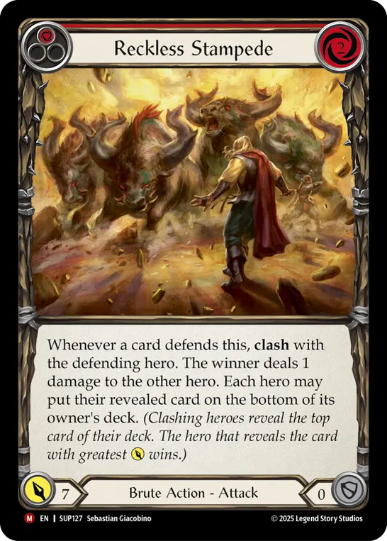 Reckless Stampede card image, pitch 1