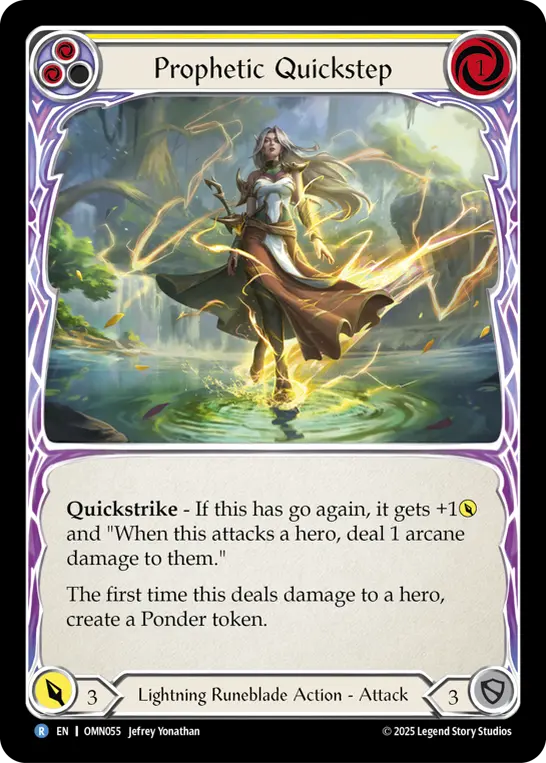 Prophetic Quickstep card image, pitch 2