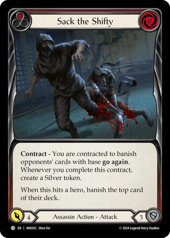 Sack the Shifty card image, pitch 1