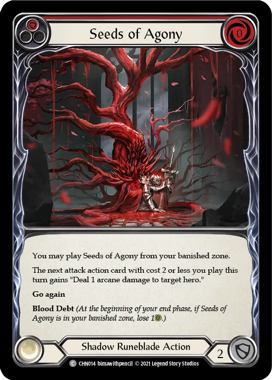 Seeds of Agony card image, pitch 1
