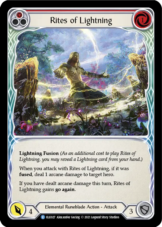 Rites of Lightning card image, pitch 1