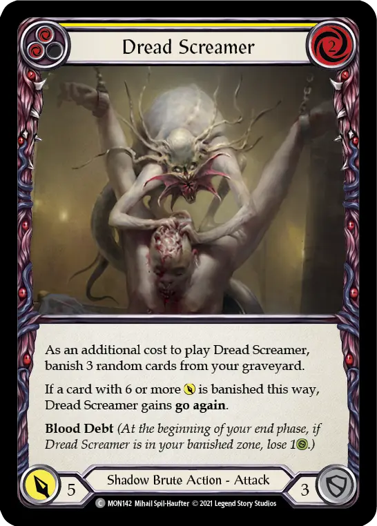 Dread Screamer card image, pitch 2