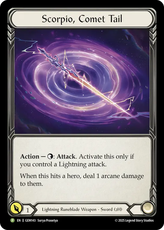 Scorpio, Comet Tail card image