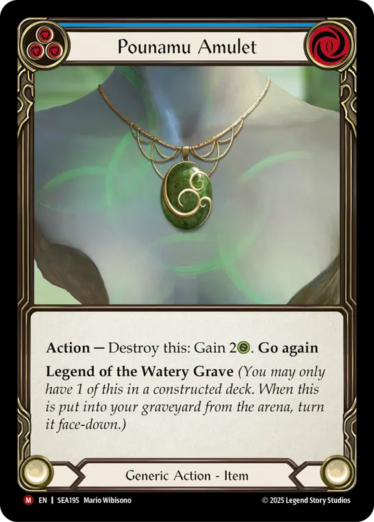 Pounamu Amulet card image, pitch 3