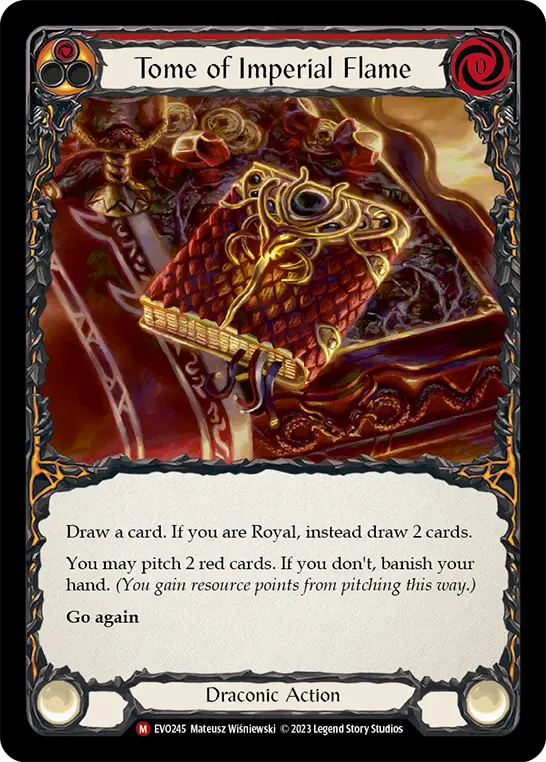 Tome of Imperial Flame card image, pitch 1