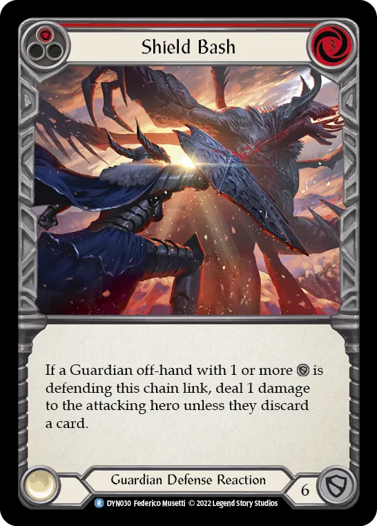 Shield Bash card image, pitch 1