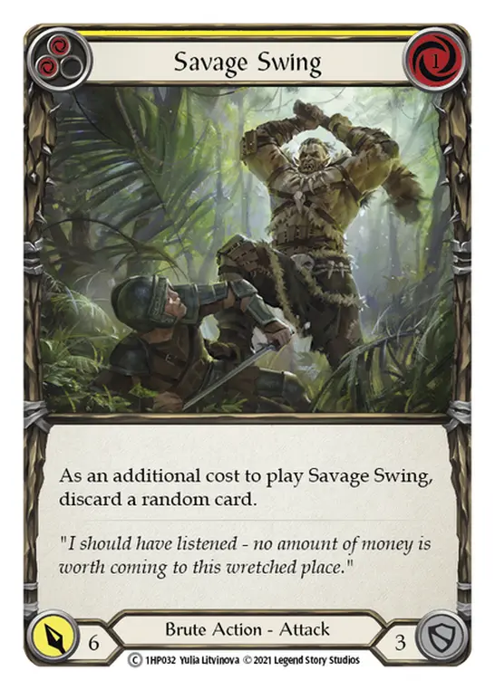 Savage Swing card image, pitch 2