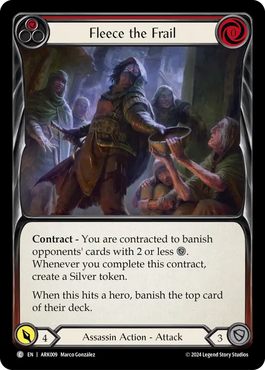 Fleece the Frail card image, pitch 1
