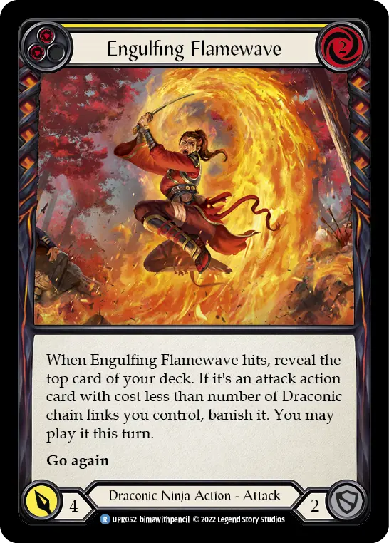 Engulfing Flamewave card image, pitch 2