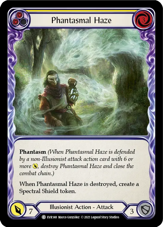 Phantasmal Haze card image, pitch 2