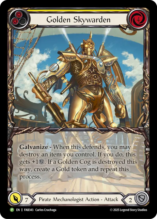 Golden Skywarden card image, pitch 2